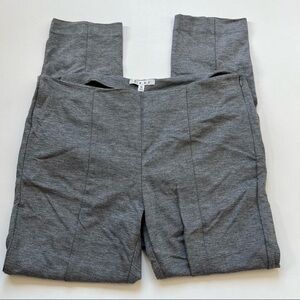 CAbi #814 Newport Ponte Slim Pants Side Zip Gray Business. Assault Size 14